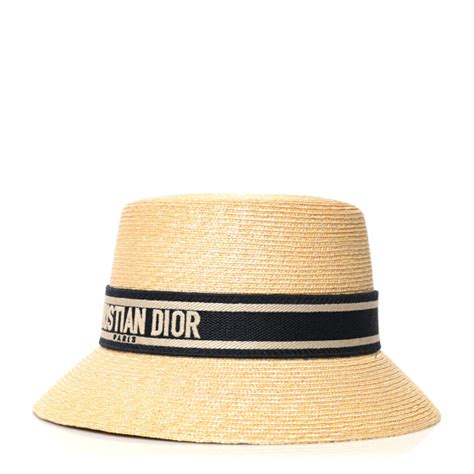 christian dior straw hat|used christian dior bucket hats.